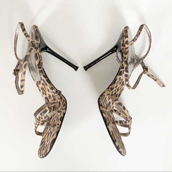 NWOT Dolce & Gabbana leopard open toe pumps SZ: 39 - Picture 4 of 16